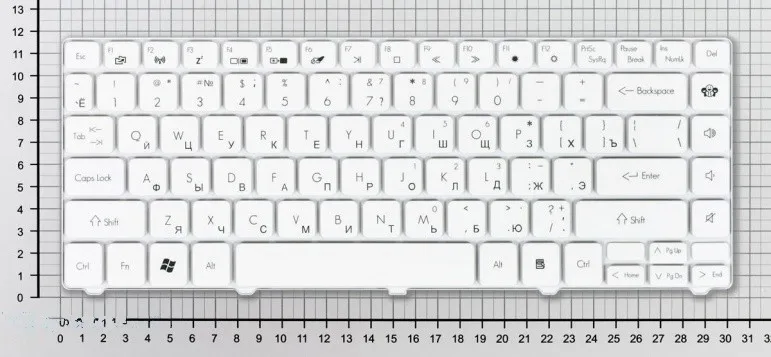 Keyboard for Acer Aspire TimelineX 3820tg, Russian, White|Replacement  Keyboards| - AliExpress