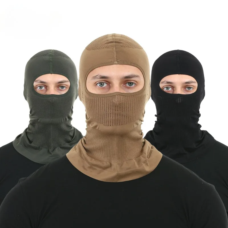 Men's Cycling Cap Balaclava Full Face Ski Mask Hood Hiking Camping Hunting Outdoor Riding Sports Hood Sunshade Helmet Liner balaclava hat sun protection mask riding mask