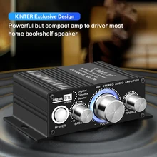 

Kinter Mini HiFi Stereo Power Amplifier Classic 2 Channel Class AB12v Audio Amplifiers For Car Home Theater MA-170 Amp