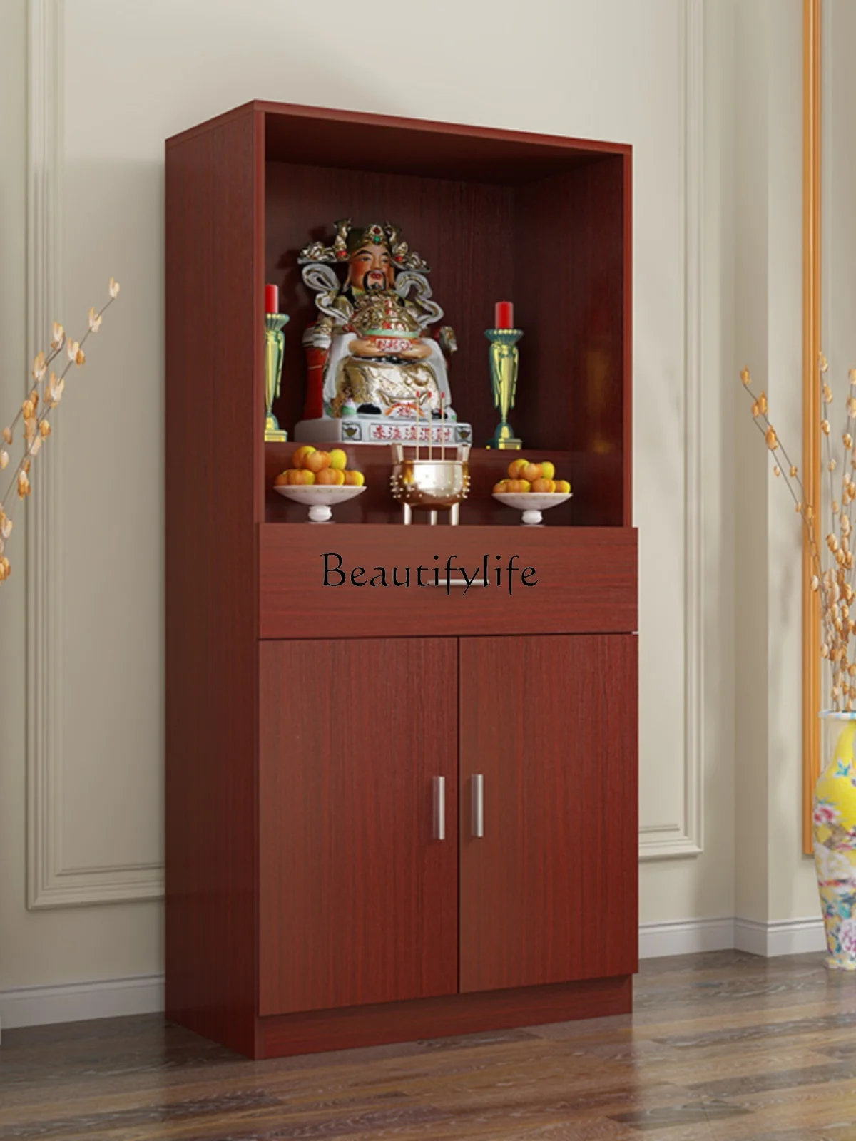 

Buddha Shrine Altar Buddha Cabinet Clothes Closet Buddha Worship Table God of Wealth Statue Cabinet Shrine Worship Table