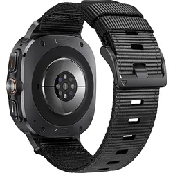 Rugged Sport Nylon Bracelet Strap - Galaxy Ultra 47mm (Black)