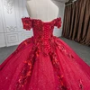 Quinceanera Dresses Ball Gown Flower Vestidos De 15 Años Red Sweetheart Flowers Beading DY9973 Evening Party Dress bar mitzvah 5