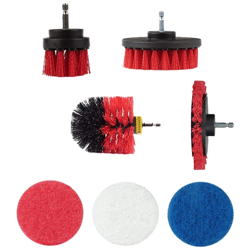 

Electric Drill Replacement Accessories Scouring Pad Set Electric Cleaning Brush Wall Floor Cleaning Window Gap Brush
