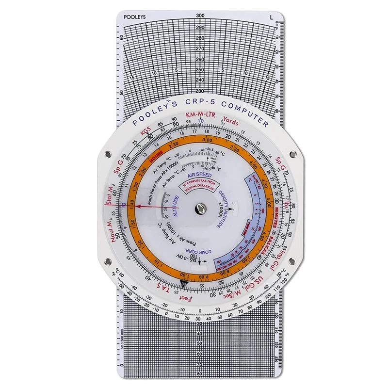 

E6B Flight Computer Aviation Plotter Circular Slide Rule Used in Aviation Flight Training