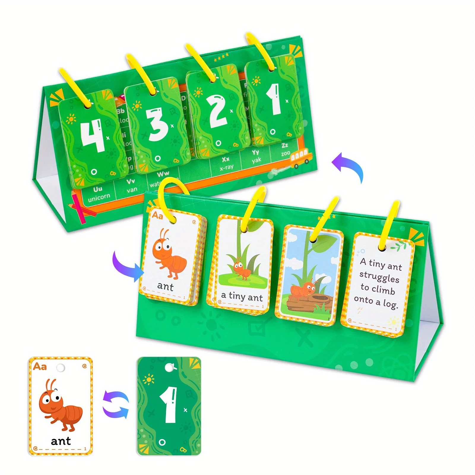 Educational Learning Toy Phrase Training Flip Chart Activity Educational Learning Tool Word Games Special Education Speech Therapy Teacher Teaching Aids