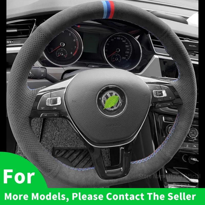 SupportCustomizedDIYAlcantaraSteeringWheelCoverForVolkswagenVW