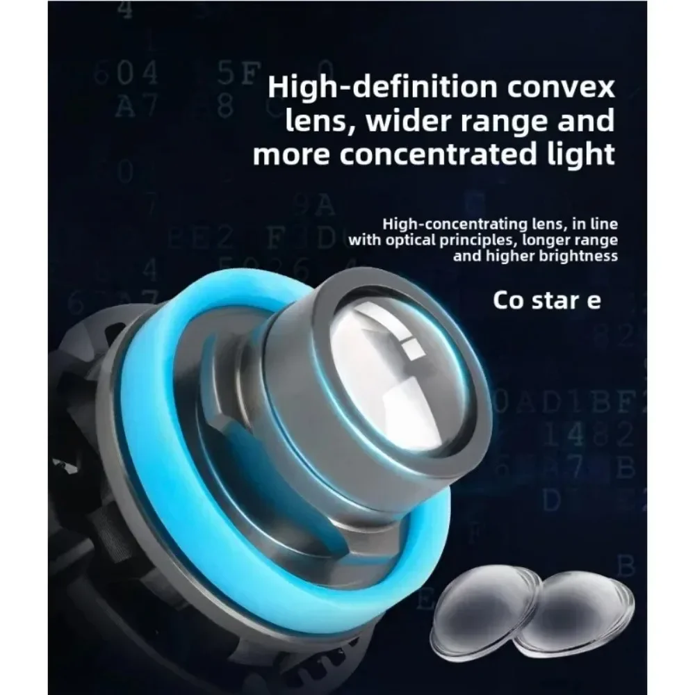 1개 자동차 레이저 안개등, 프로젝터 렌즈가 있는 H7/H11/9006 LED 전구, 12V 운전등