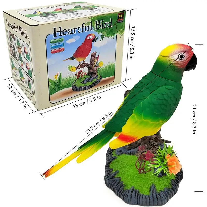 Electronic Talking Bird Simulated Chirping Bird Fun And Interactive Electronic Bird Toy For Boys Girls Kid Adults For Home Kids 6