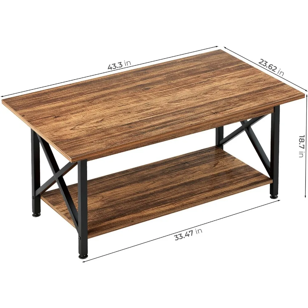 Coffee Table with Storage,for Living Room,FarmhouseTable,Space Saving Living Room Tables, Easy Assembly,Modern Coffee Tables 3