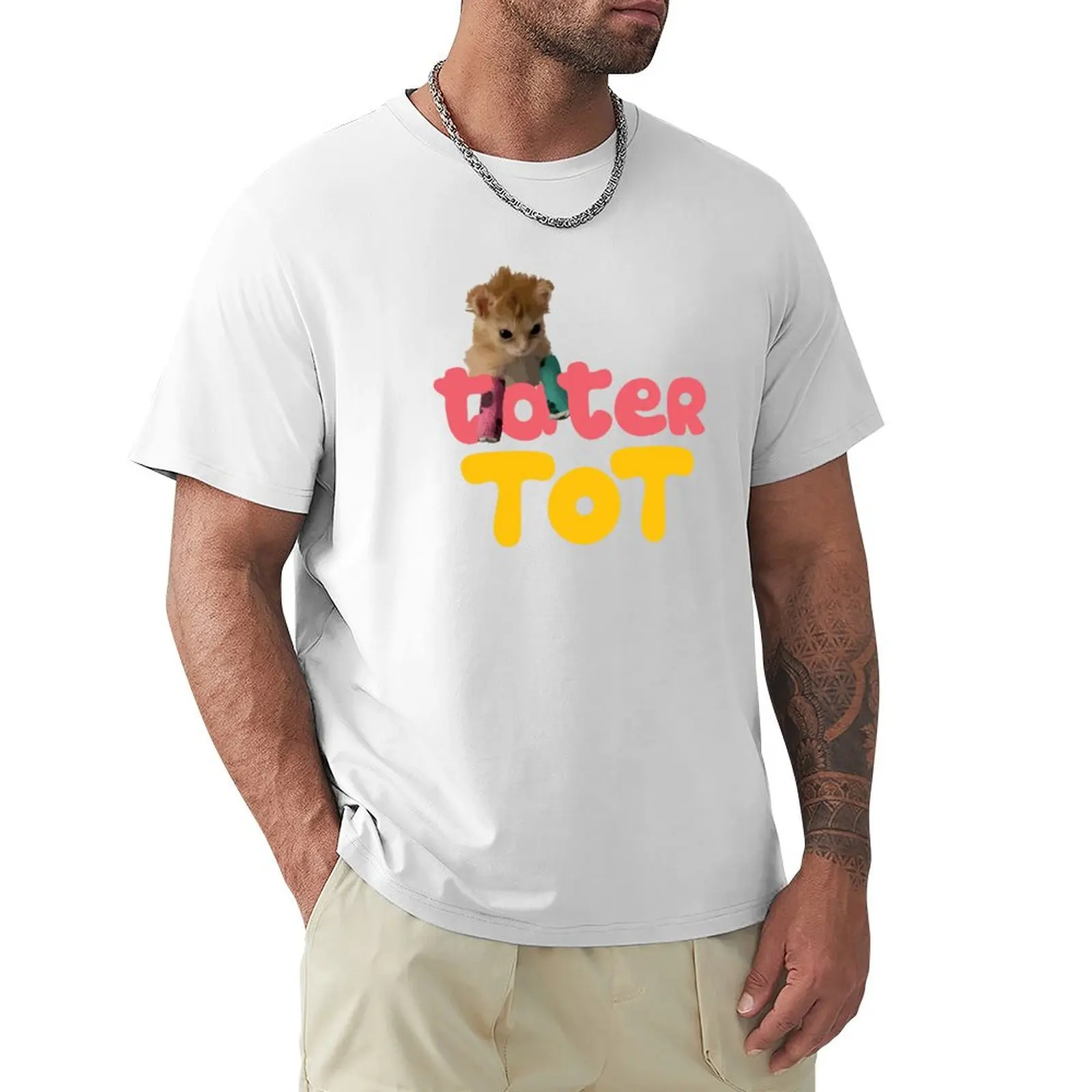 

Tater Tot T-shirt plus size tops boys whites funnys summer clothes mens t shirts casual stylish