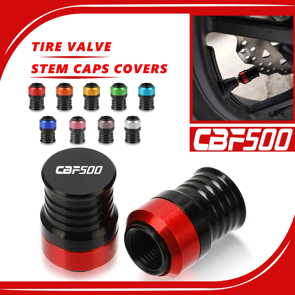 

Motorcycle Vehicle Wheel Tire Valve Stem Caps Covers Universal Accessories For HONDA CBF500 CBF 500 CBF-500 2004 2005 2006 2007