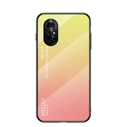 Colorful Gradient Tempered Glass Phone Case for Huawei Nova Y91 (01)