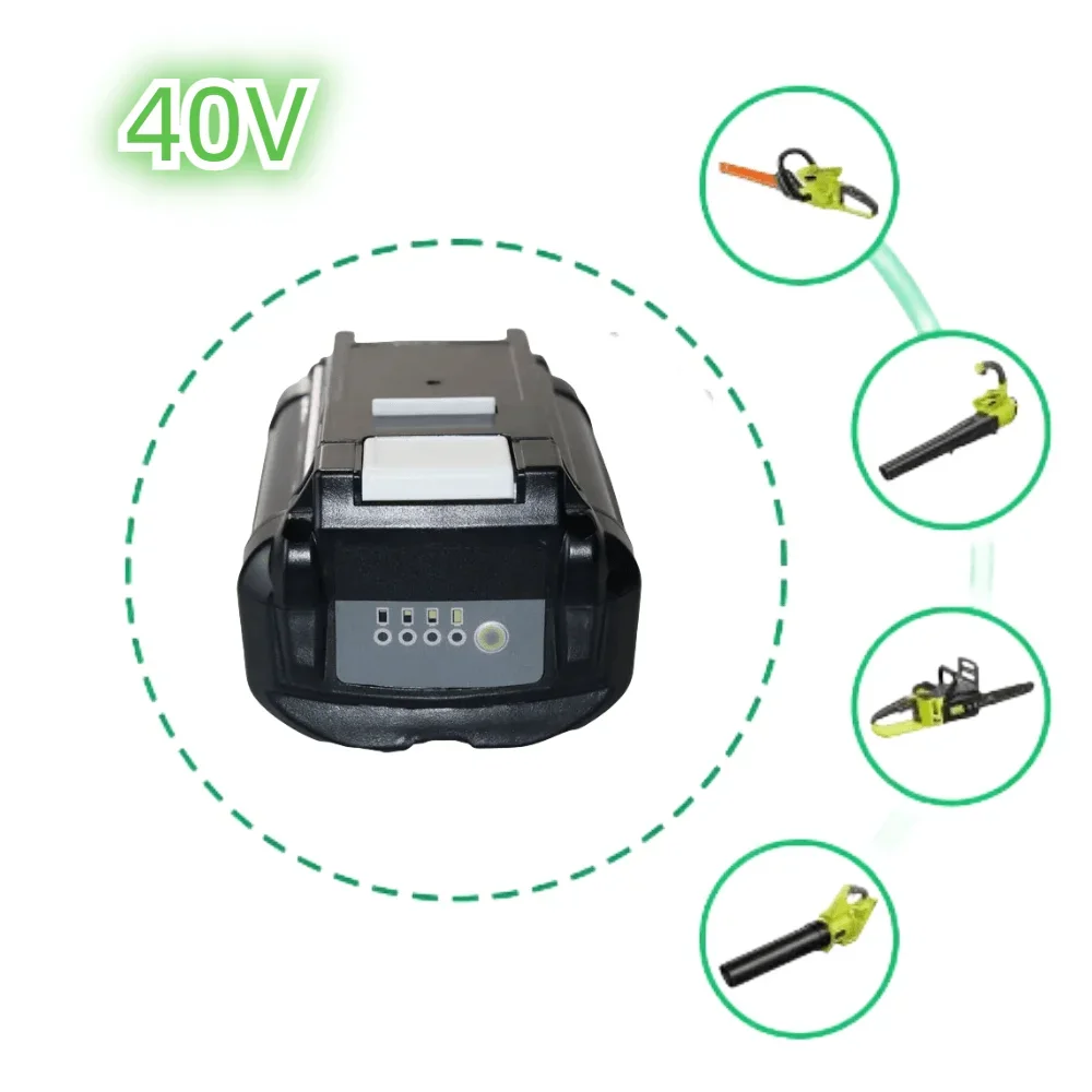 

40V 6.0Ah /8.0Ah/10.0Ah Li-Ion Rechargeable For Ryobi RY40502 RY40200 40 V Cordless Power Tools Battery OP4050 OP4026 OP40401