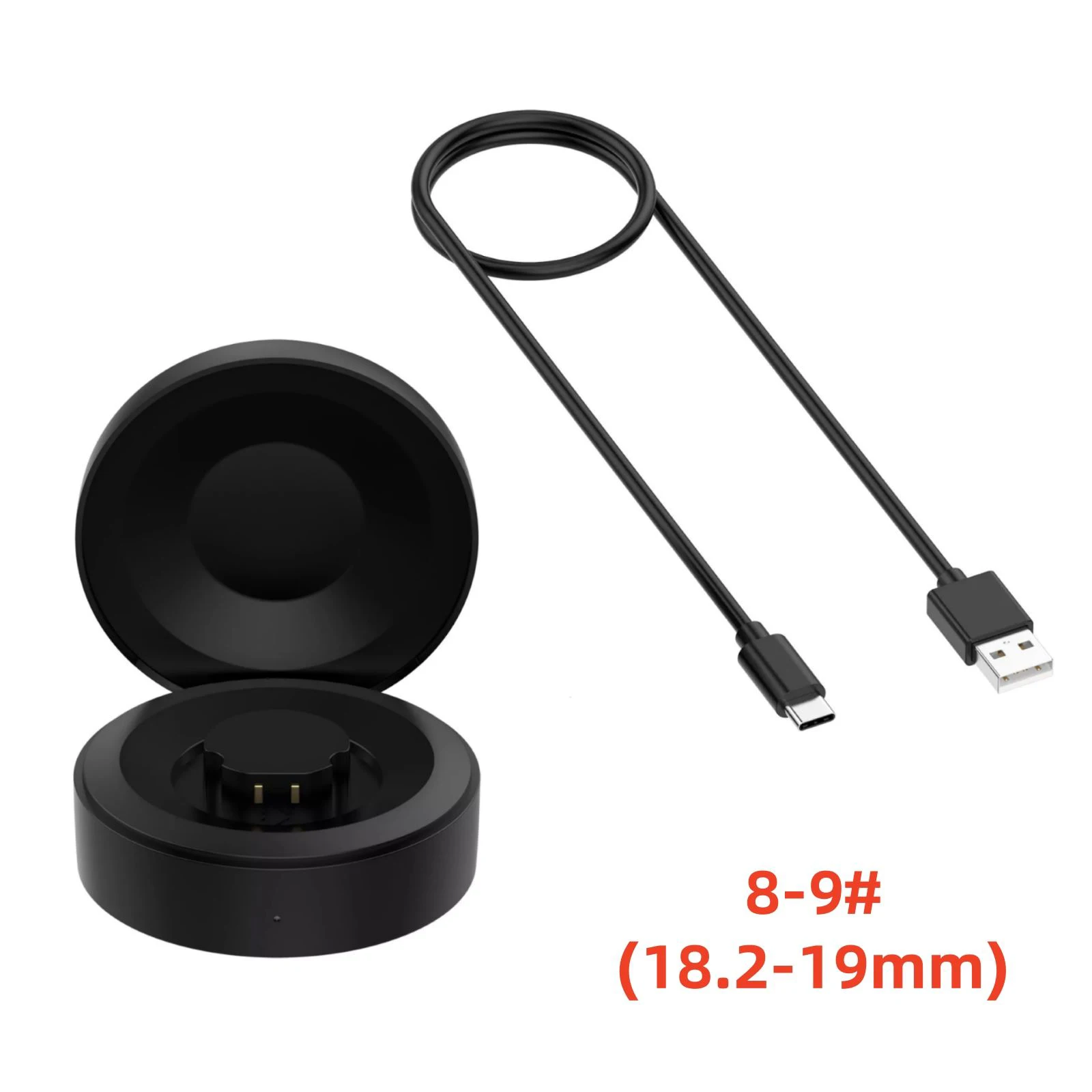 Portable Smart Ring Charging Case 6-11# For RingConn Gen1/Gen2 Smart Ring 1000mAh Type-C Wireless Charger Case with Cable