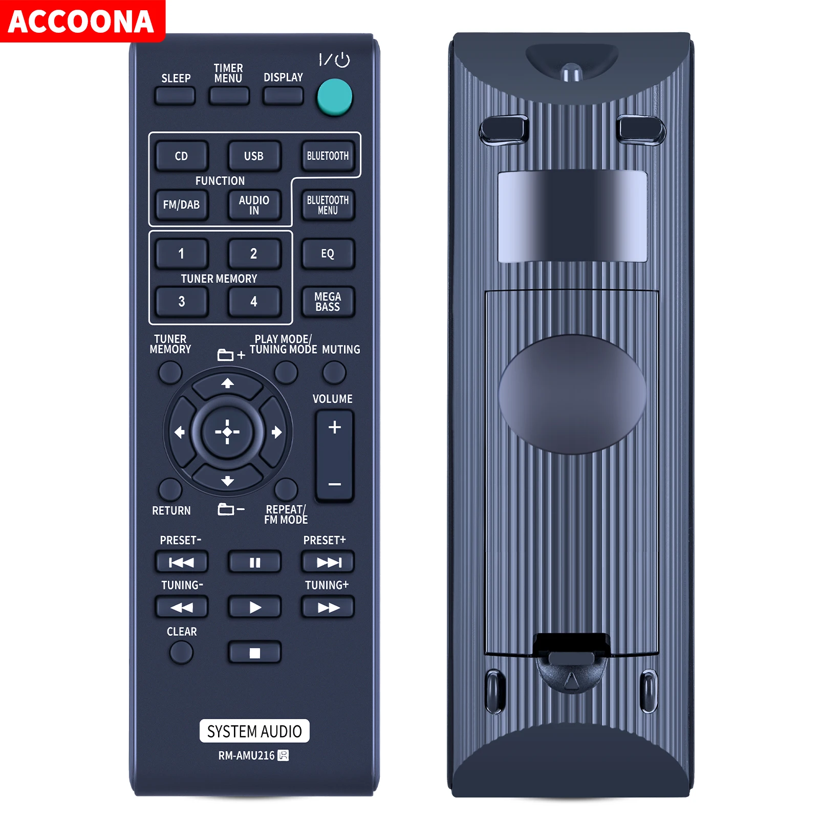 Telecomando Per Sony Rm-Amu216 Rm-Amu212 Ss-Sbt20 Cmt-X3Cd Rm-Amu185 Rm-Amu184 Rm-Amu186 Mhc-Ec619Ip Mini Sistema Audio Hi-Fi