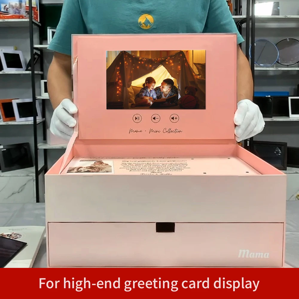 5inch Video Screen Module with 1G memory battery for client DIY Birthday Card/Invitation Card/Greeting Card/Advertising, video screen module