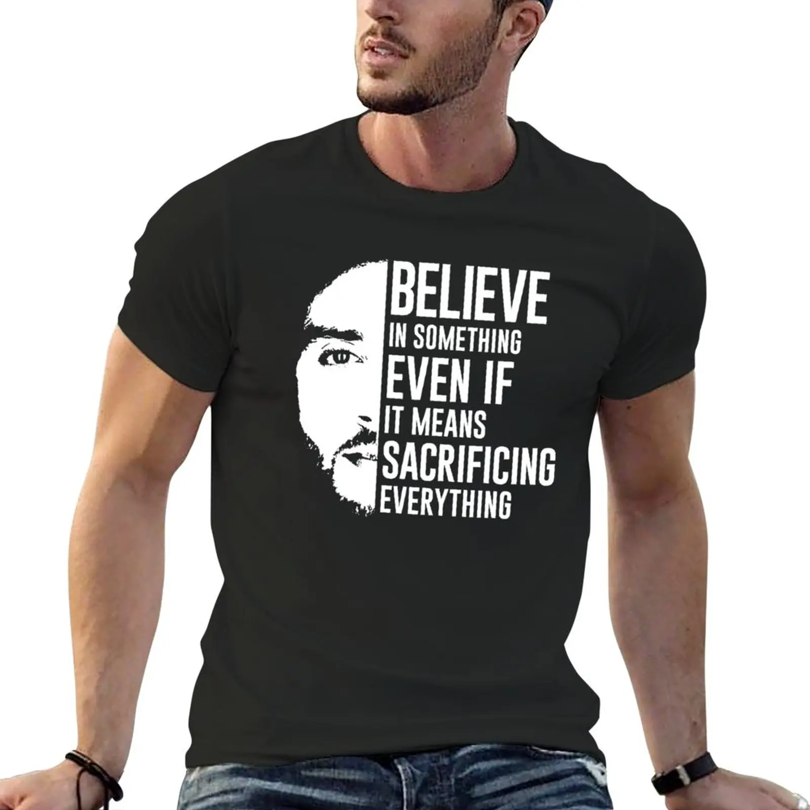 

Believe In Something Football Colin Kaepernick Men Women T-Shirt sublime t shirt summer tops korean fashion Men's t-shirts