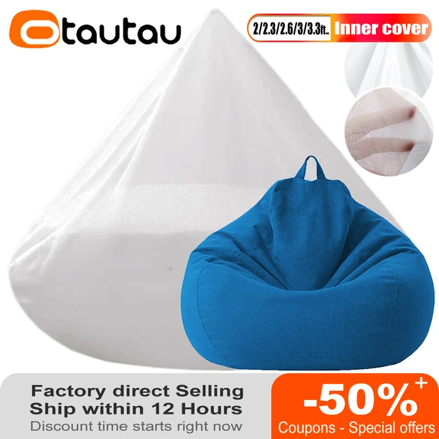 150-240L Bean Bag Sofa Insert Core with Filling Polystyrene Foam EPS Ball  Beanbag Filler Big Inner Stuffing Wash Bag Zipper - AliExpress
