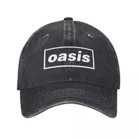 Vintage O-Oasis Rock Band Logo Baseball Caps for Men Women Distressed Washed Snapback Hat British Music Albums Golf Caps Hat 1