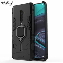 Rugged Magnetic Suction Stand Full - Edge Protective Case - Reno 3 Pro 5G (DarkBlack)