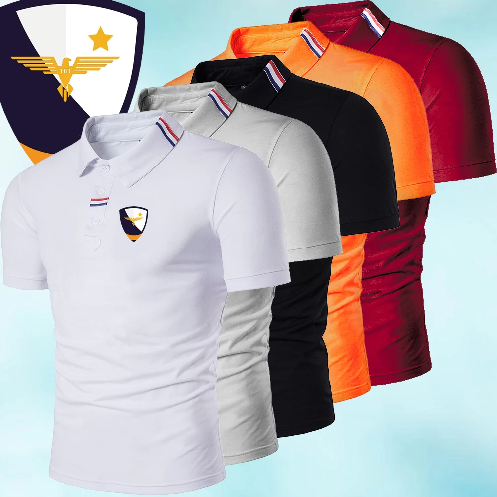 

Summer New Fashion Short Sleeve Polo Shirt Men Business Shirt