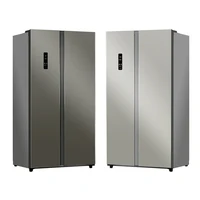 Réfrigérateur électrique en acier inoxydable de haute qualité pour usage domestique et hôtelier, 530L, double porte côte à côte, portable, sans givre, faible consommation 5