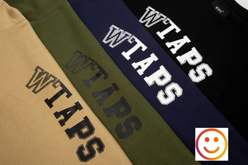 2024 Wtaps T-Shirt Zwart Kaki Leger Groen Donkerblauw T-Shirt Mannen Vrouwen Zwaar Katoen Losse T-Shirt Tops Zoom Borduurwerk Tag