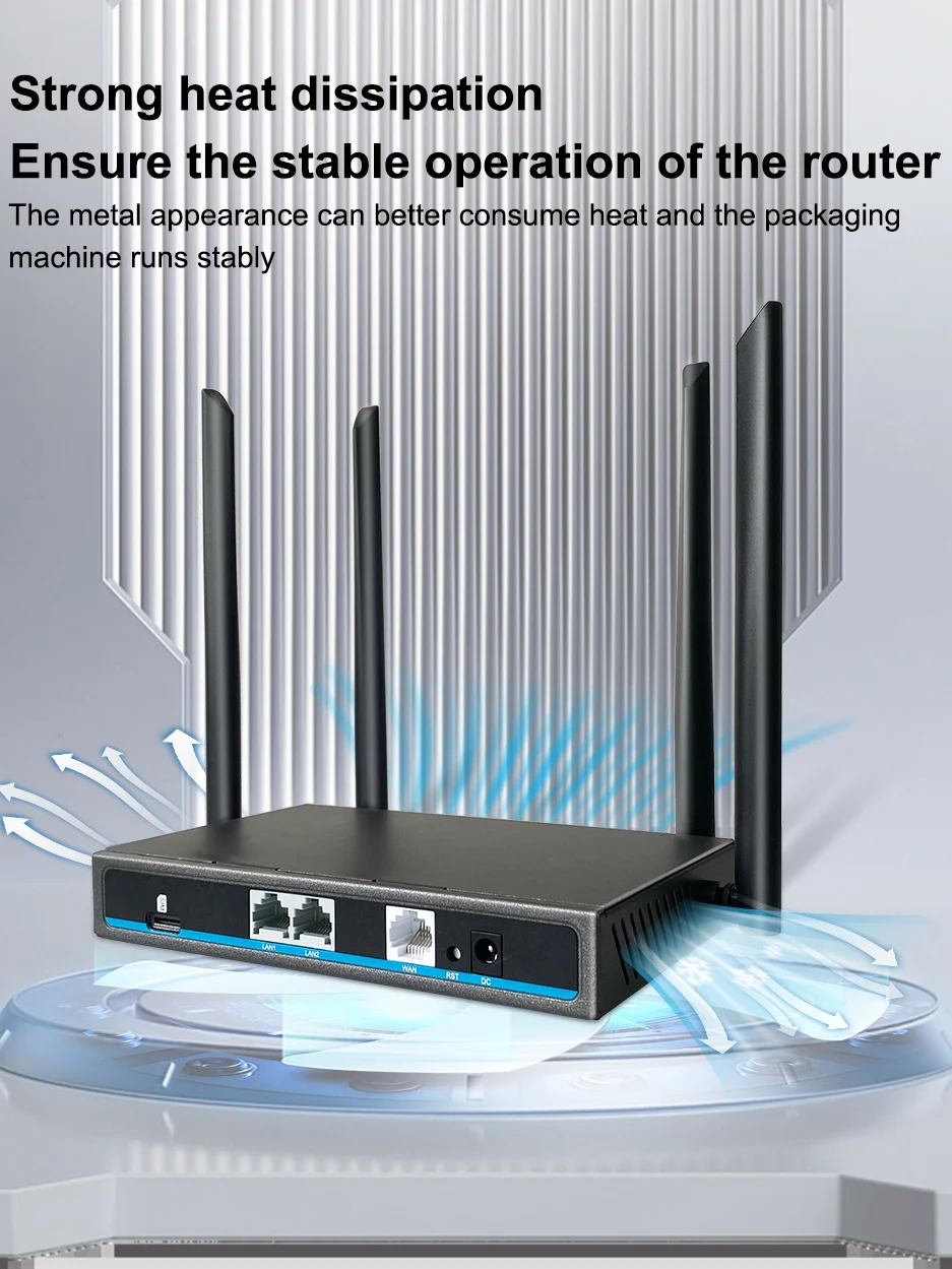 Cioswi-roteador Wi-fi Doméstico Roteador 4g Sim 300mbps Modem Lte Lan Wan Firmware Openwrt Roteador wi fi 2.4g Antena 4g 802.11b - Imagem 3