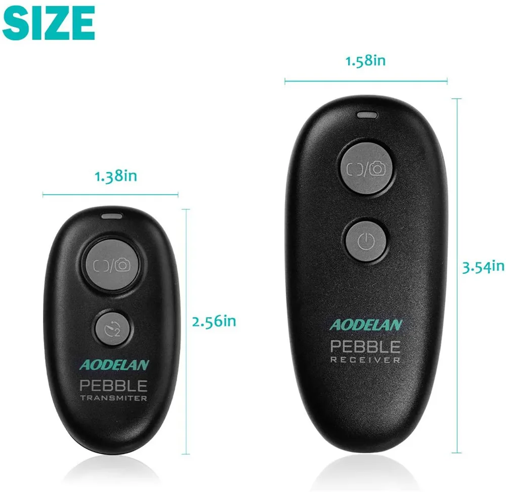 Professional 60M Wireless Camera Shutter Release Remote Control For Auto-focus, Single, continuous, delay, bulb shooting