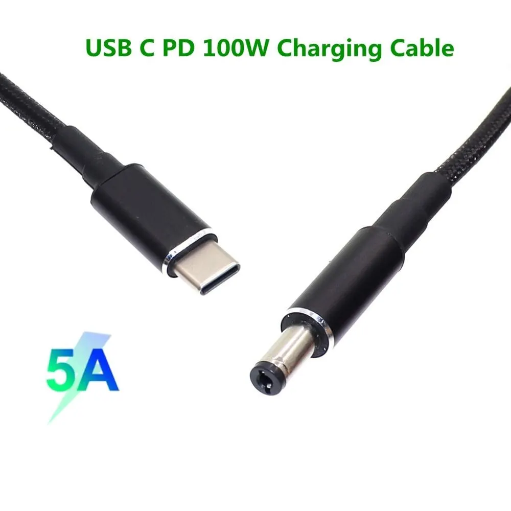 

1,8 м USB 3.1 Type C к DC 5,5*2,1 мм эмулятор PD триггерный зарядный кабель, приблизительно к 5521 100 Вт кабелю 5A