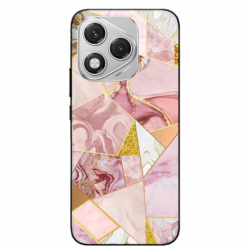 Marble Painted Silicone Back Cover Case – Premium Design