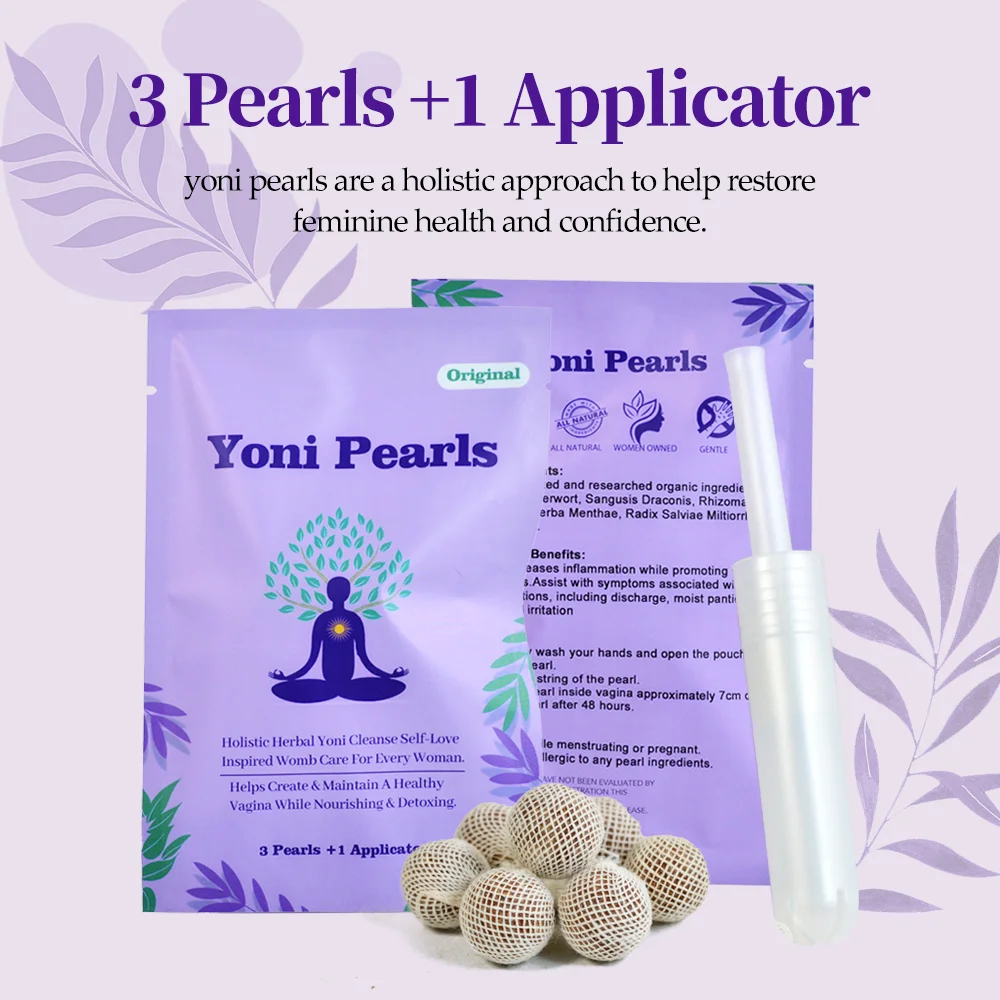 

Original Yoni Detox Pearls Fertility Vaginal Fibroid Cervical Erosion PCOS Treatment Womb Cleansing Medical Tampon Applicator