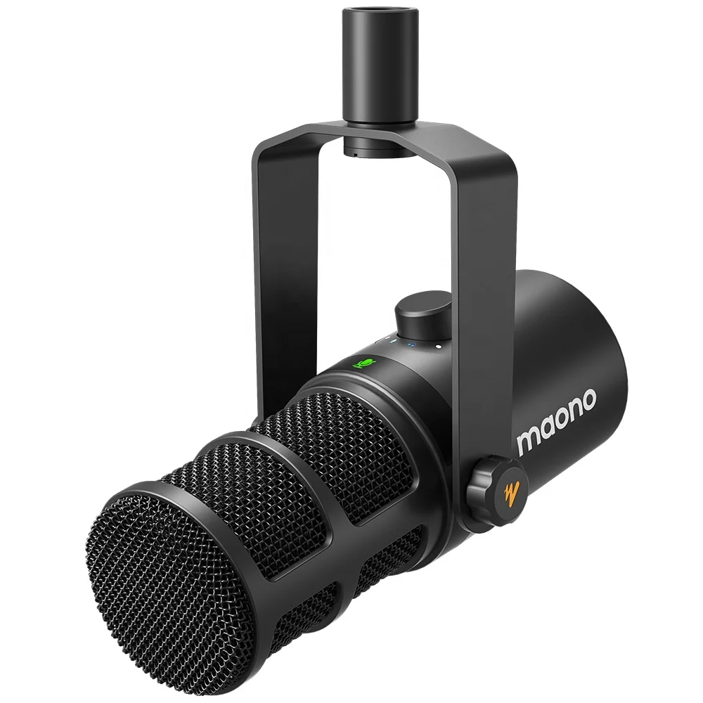 

MAONO Programmable Dynamic Microphone XLR and USB Dual Mode Studio Mic For Podcast Gaming Streaming Professional XLR Microphones