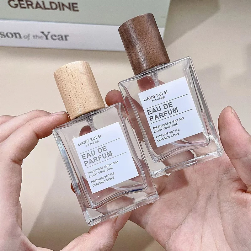 Square Glass Perfume Spray Bottle Refillable Atomizer