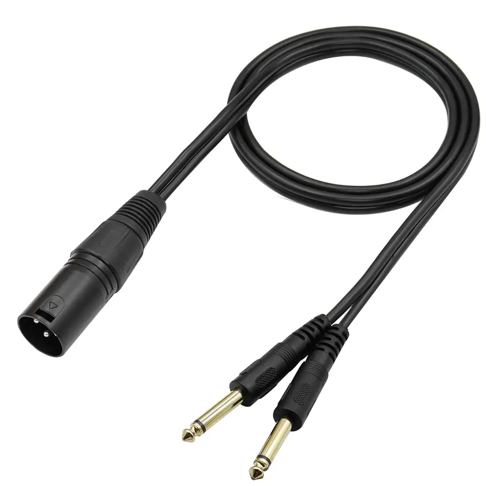 Adattatore Microfono XLR Maschio A Jack Mono 2 Adattatori Audio XLR Maschio A Jack 6,35 Mm Mono Per Microfono - Connessione Professionale Mak Xlr 17 - Foto 10