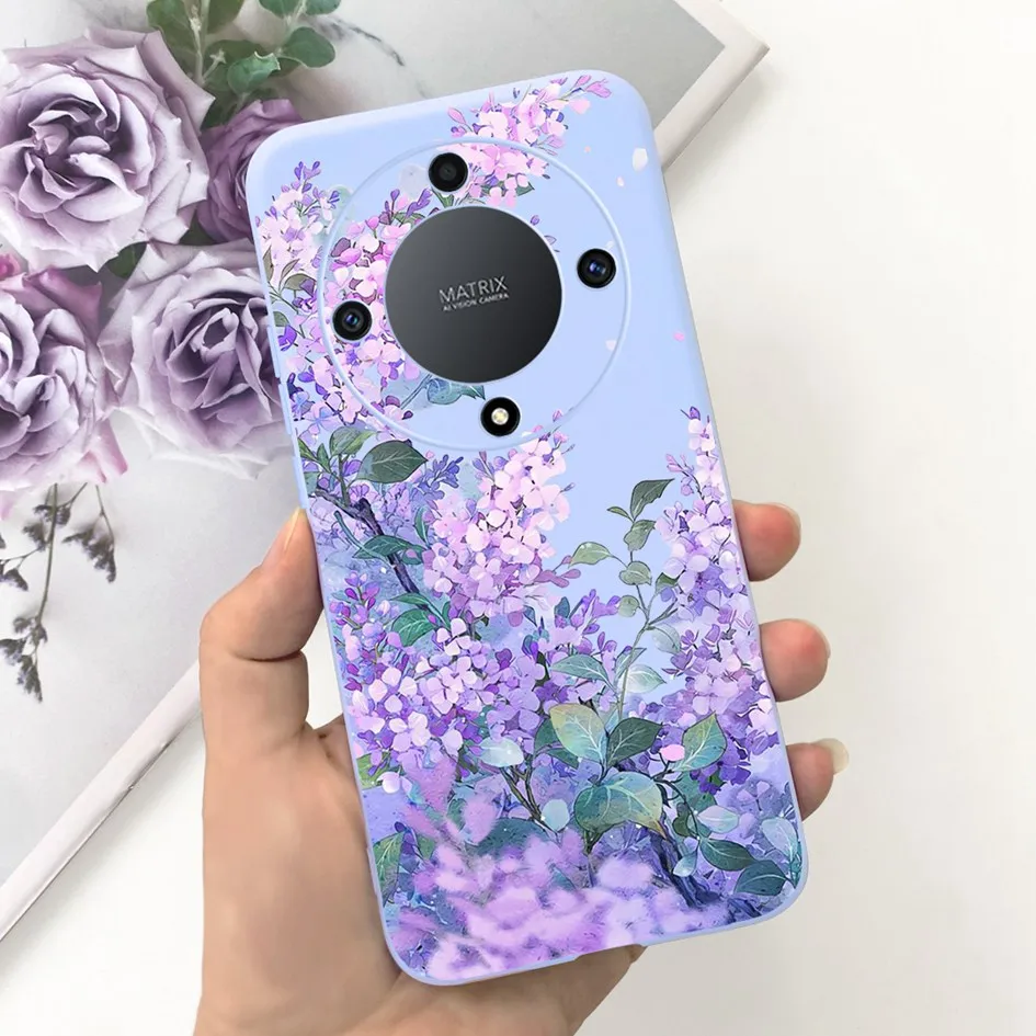 Lovely Cartoon Flower Slim Soft Silicone Phone Case Cover