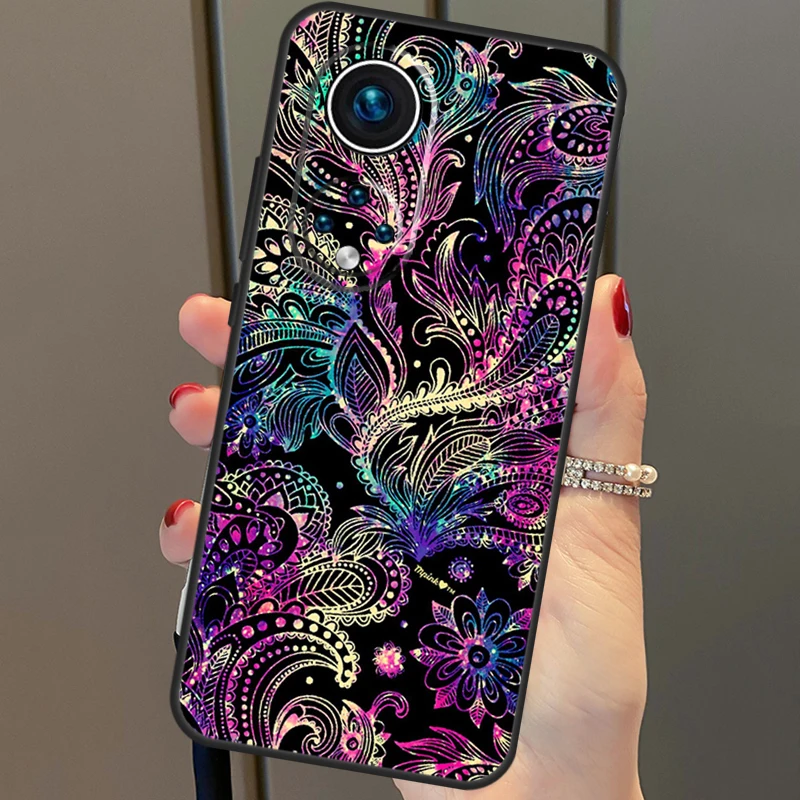 Indian Floral Henna Mandala Phone Case Cover