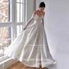 XPAY V Neck Spaghetti Straps Korea Wedding Dresses A Line Satin Bridal Gown Photos Shoot Corset Backless Pleat Lace Bride Dress 1
