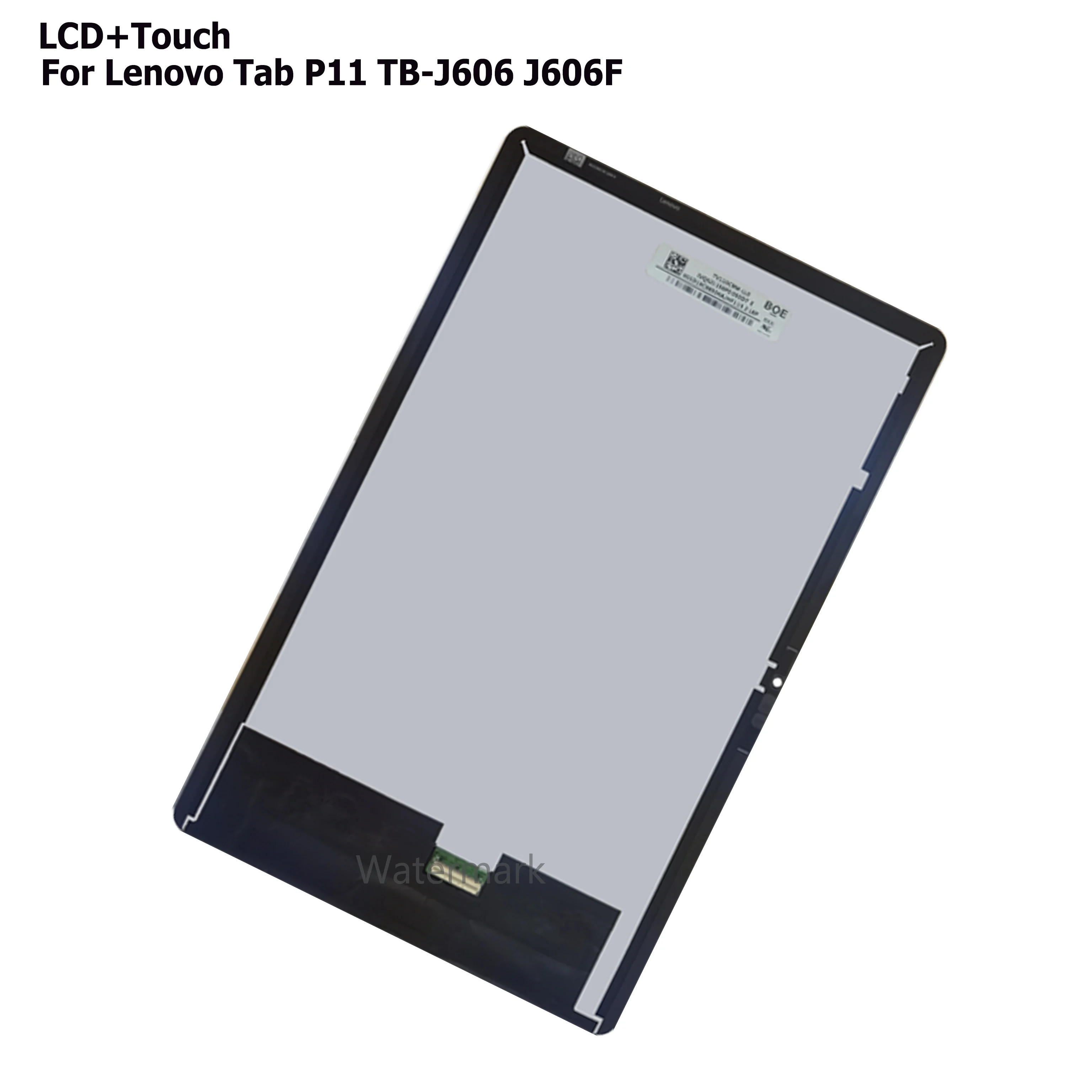 레노버 탭 P11/P11 플러스 TB-J606 TB-J606F J607 J616 TB-J616F 터치 스크린 디지타이저 어셈블리 용 태블릿 디스플레이 교체 LCD