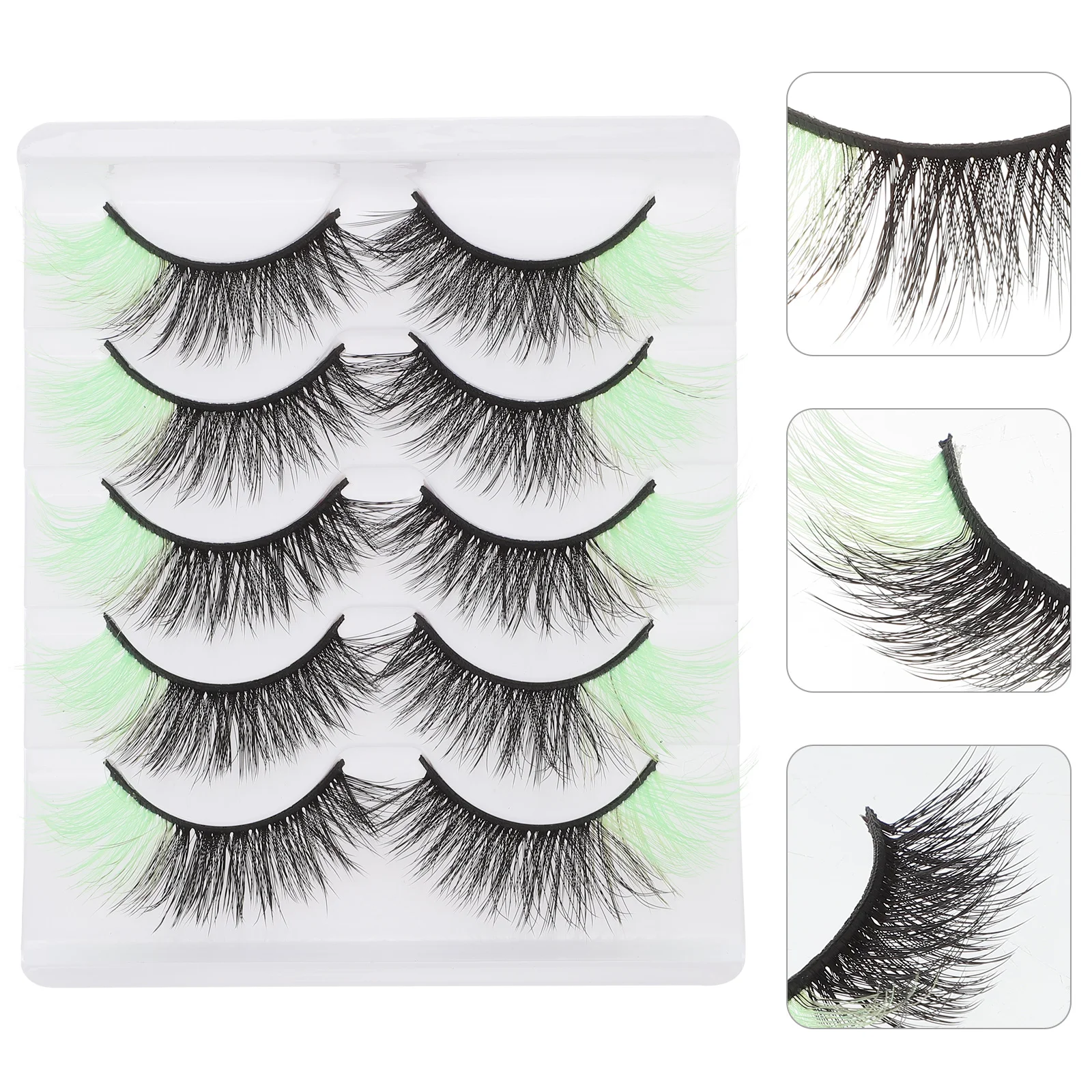 

5 Pairs Natural False Eye Lashes Makeup Eyelash Extensions with Box Fake Lashes
