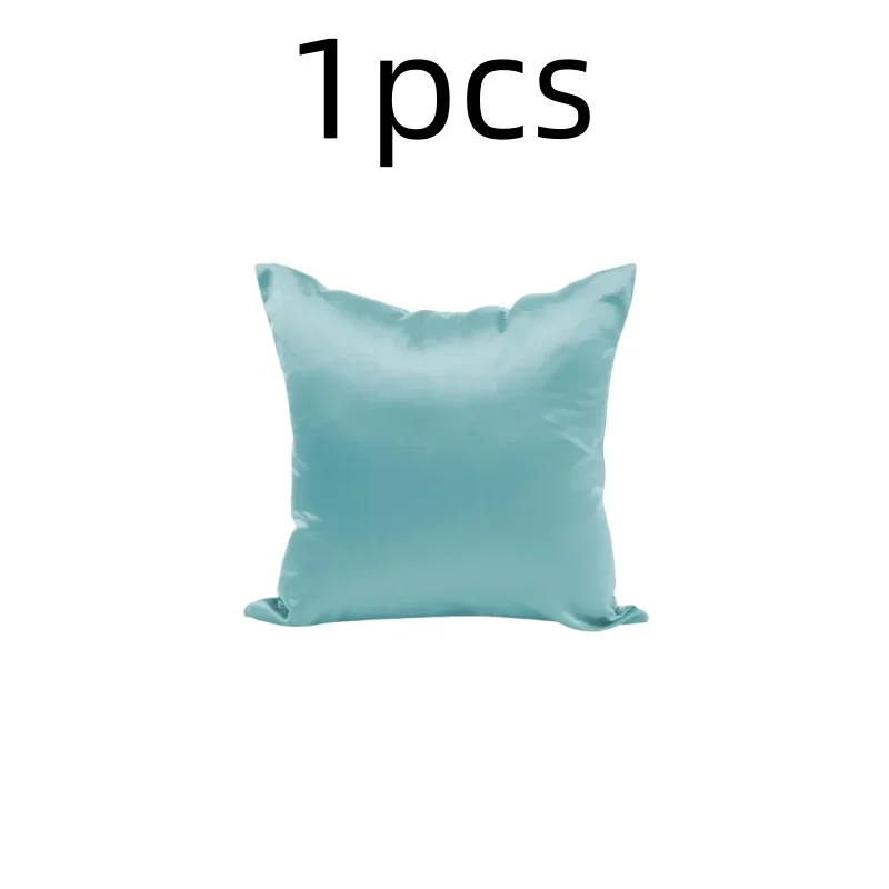 Luxurious Satin Pillow Cover - Smooth Solid Design, Home Decor Accent