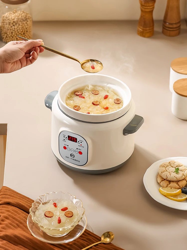 Ceramic sous vide cooker stew pot 1.8L Automatic electric slow cooker pot Healthy crock pot cuisine intelligente home appliances 5