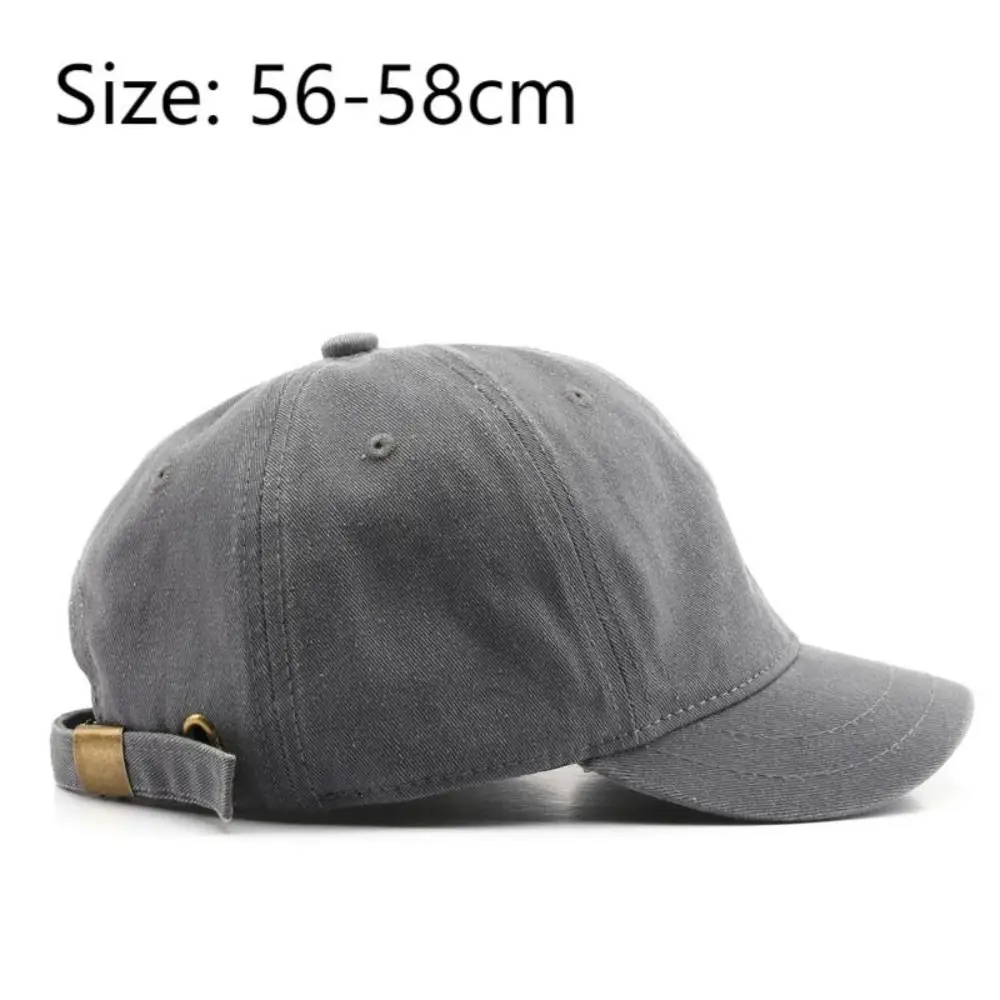 Fashion Short brim Baseball Cap Adjustable Washed Cotton Peaked Cap Solid Color Bucket Panama Cap Summer