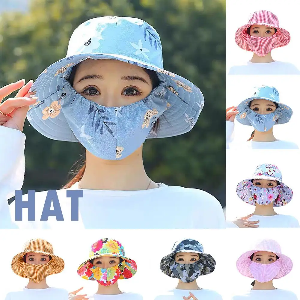 

1pcs Dust Hat Outdoor Anti-uv Sunscreen Hat Protect Picking Unisex Cap Fisherman With Hot Hat Neck Tea I3j7