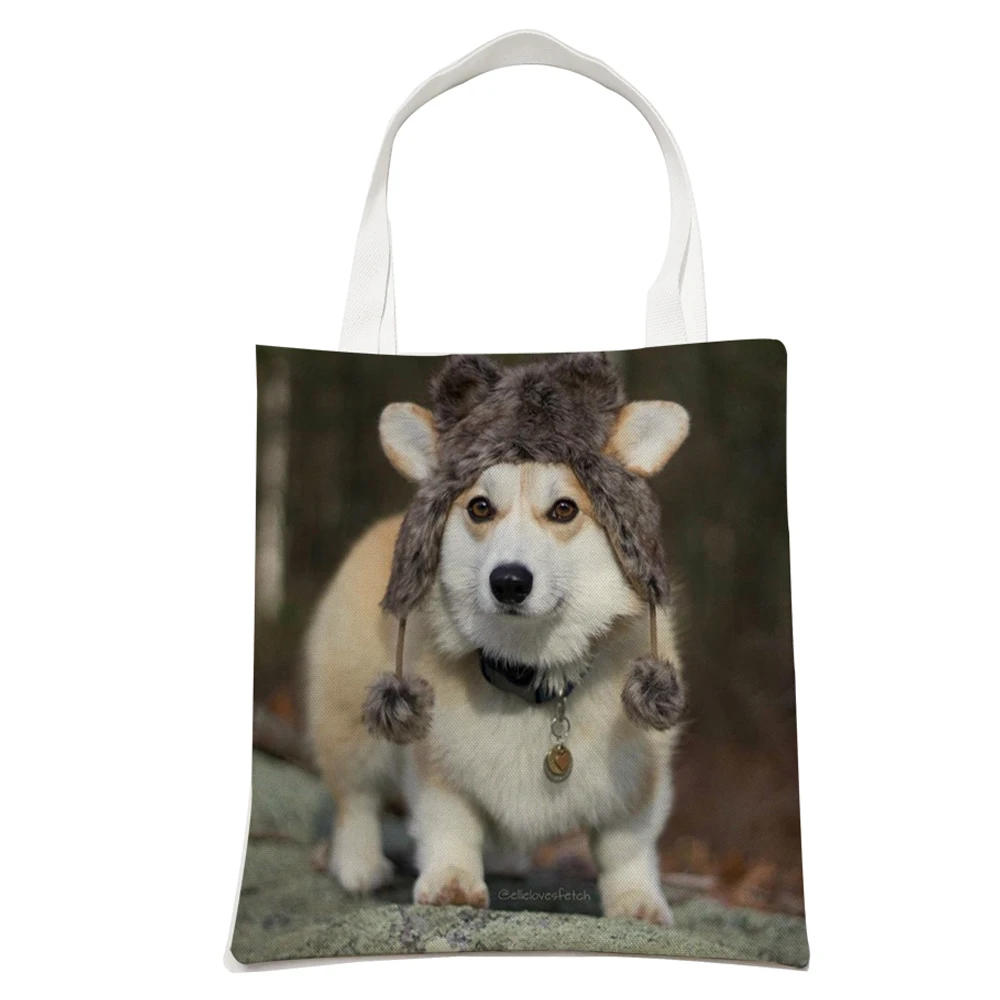 Customized Women Tote Bag with Print Logo Custom Your Pictures Fashion Canvas Shopping Shoulder Bags Drop Shipping 4
