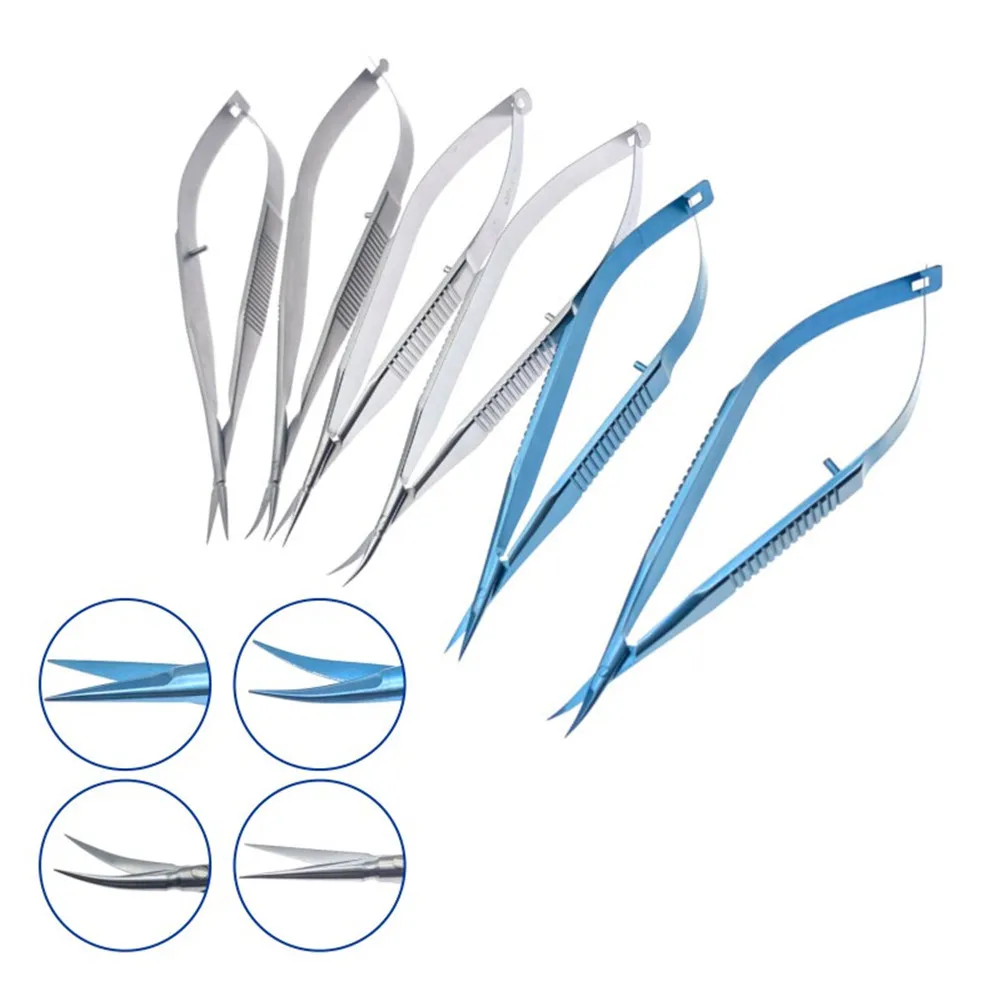 

Eye Micro Scissors Conjunctival Scissors Stainless Steel/ Titanium Ophthalmic Surgical Instruments 1pcs