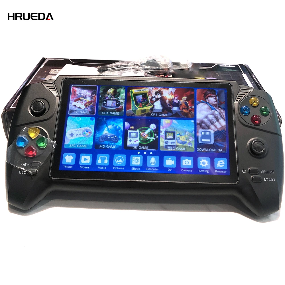 2022 New Handheld Game Players Classic 7.0 Inch Handle Retro Game