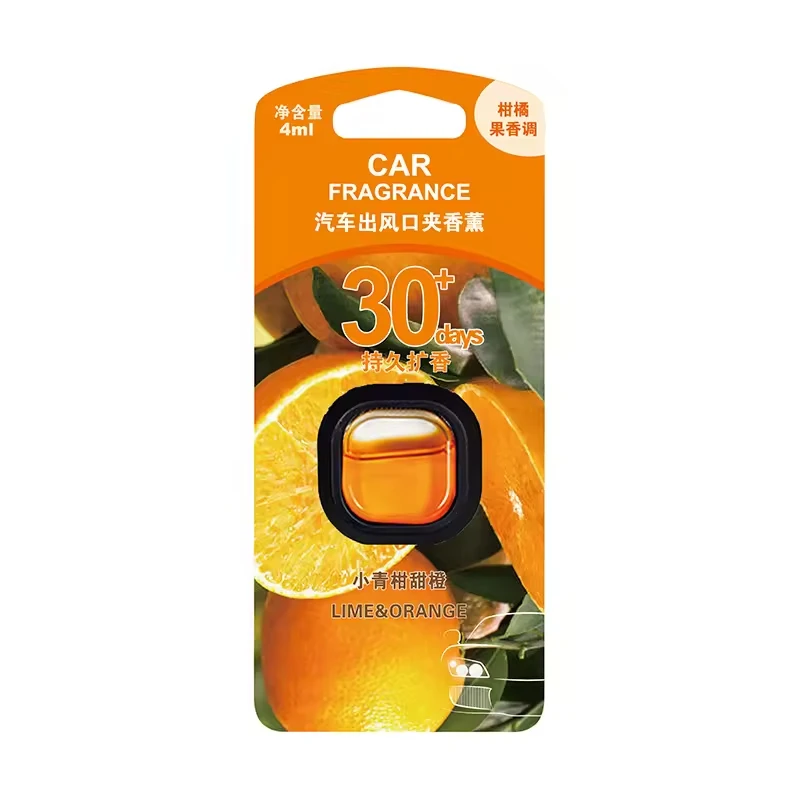 Hot Sell Long Lasting up to 30 Days Car Air Freshener Vent Perfume with Vent Clip 50pcs