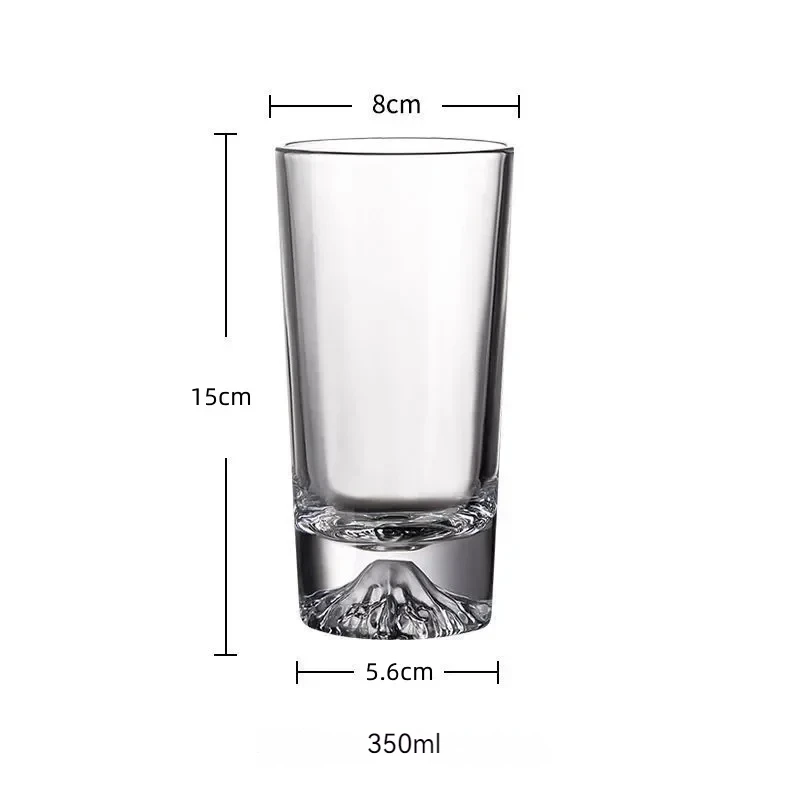 3D Mountain Pint Glass