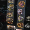 1Roll Tape Bronzing Handbook Material Loop Fasteners Stickers Adhesives Gothic Fantasy Series Scenery Scrapbook cut 60mm*2m 1